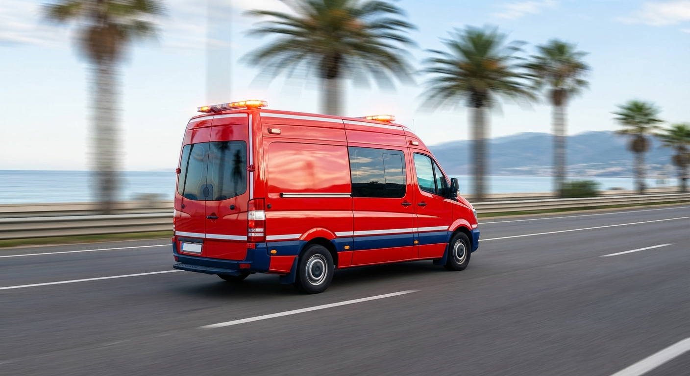 ¿De qué manera deben actuar los conductores para facilitar el avance de una ambulancia que se encuentra realizando un servicio de urgencia?
