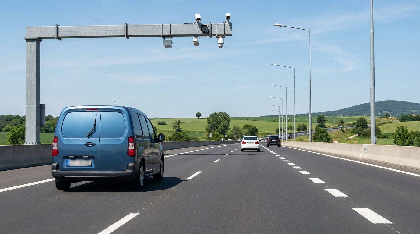 Circulando fuera de poblado por una calzada con tres carriles para su sentido, ¿le está permitido a un conjunto de vehículos de más de 7 metros de longitud utilizar el carril central si el carril derecho está disponible?