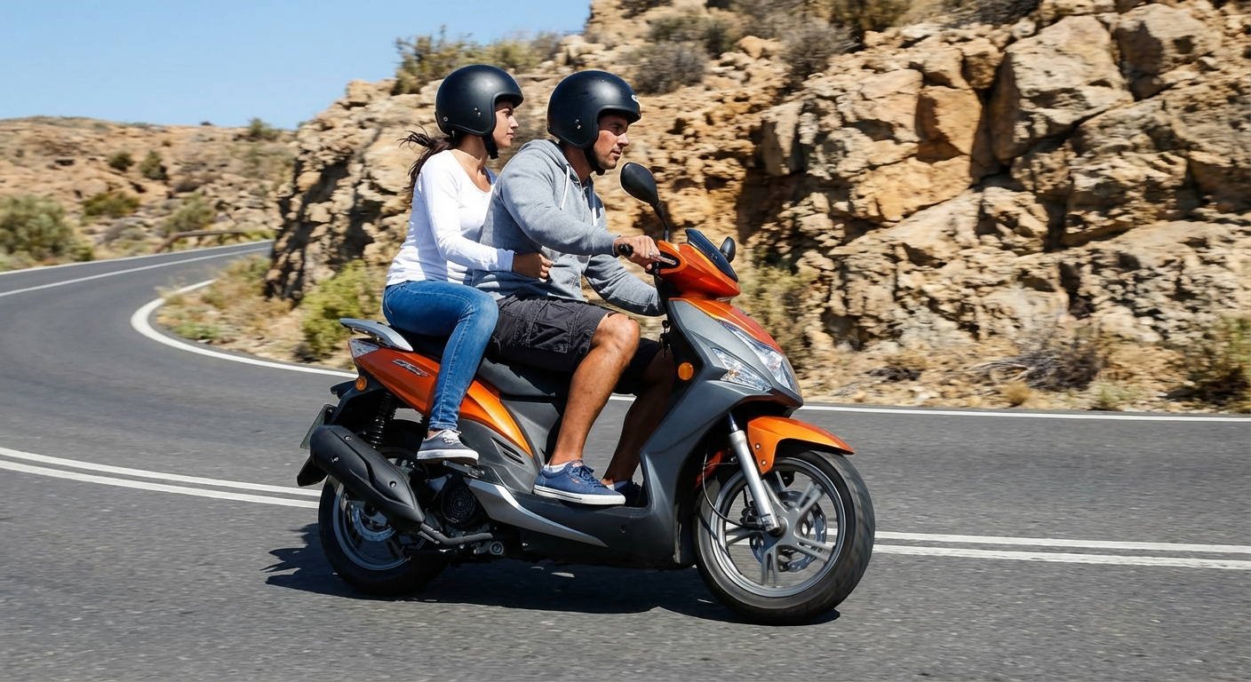 Al circular en un ciclomotor con un acompañante, la capacidad de frenado del vehículo será...