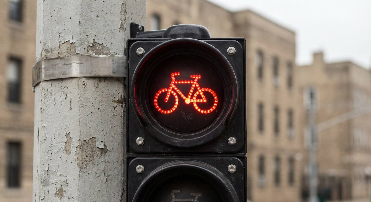 Ante un semáforo que presenta la figura de un ciclo en color rojo, ¿qué usuarios tienen la obligación de detener su marcha?