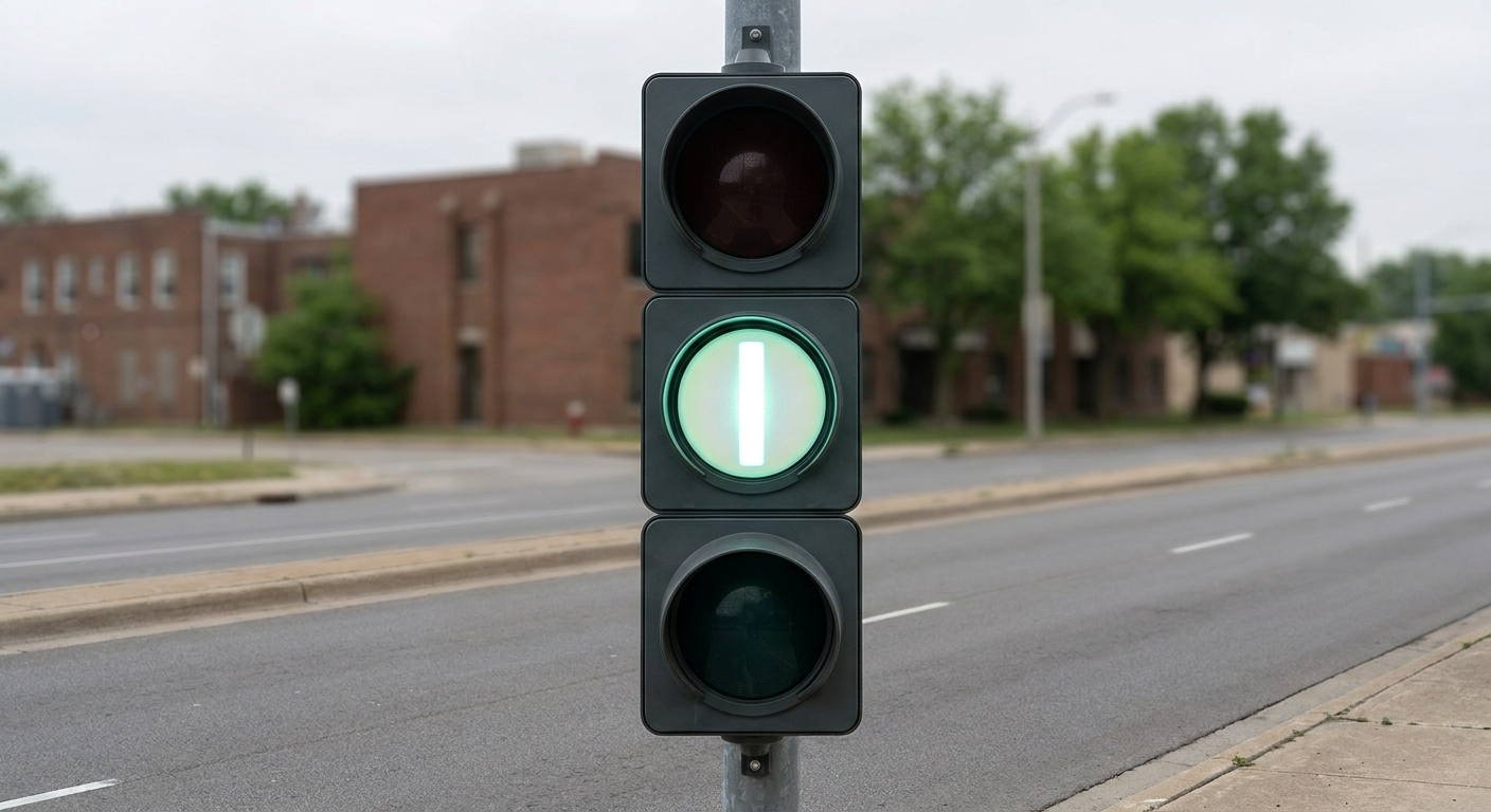 Al circular por una vía que cuenta con un carril reservado para autobuses, ¿a qué conductores de este tipo de vehículos vinculan los semáforos específicos que se observan en la imagen?