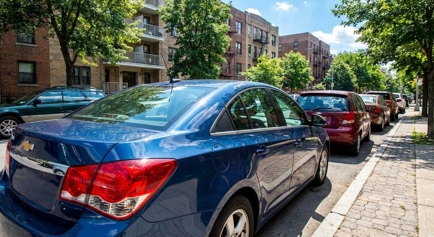 Si pretende estacionar su motocicleta en una vía urbana de doble sentido, ¿en qué lado de la calzada tiene la obligación de hacerlo?