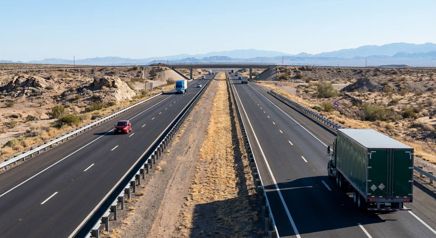 ¿Está permitido que un conductor utilice los pasos situados en la mediana de una autopista para llevar a cabo un cambio de sentido de la marcha?
