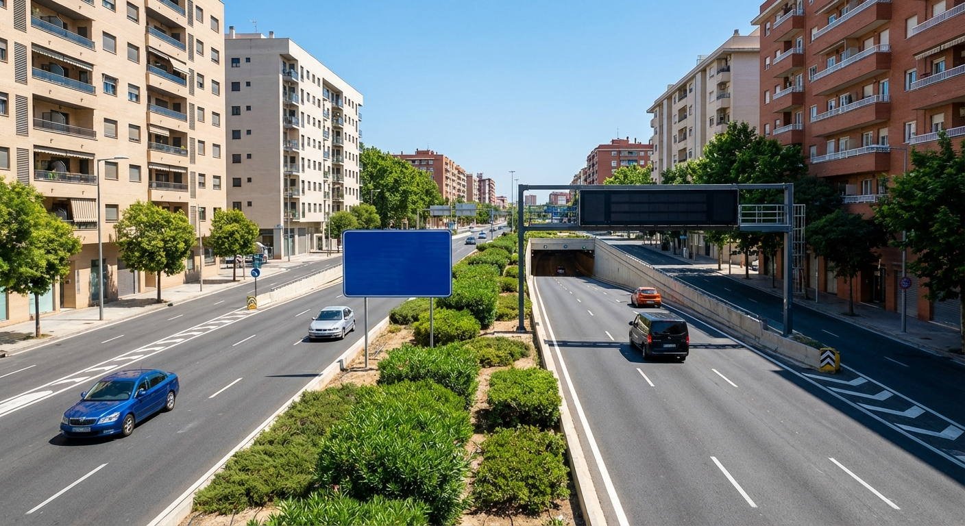 ¿A qué velocidad mínima le está permitido circular a un camión que arrastra un remolque no ligero por una autopista dentro de poblado?