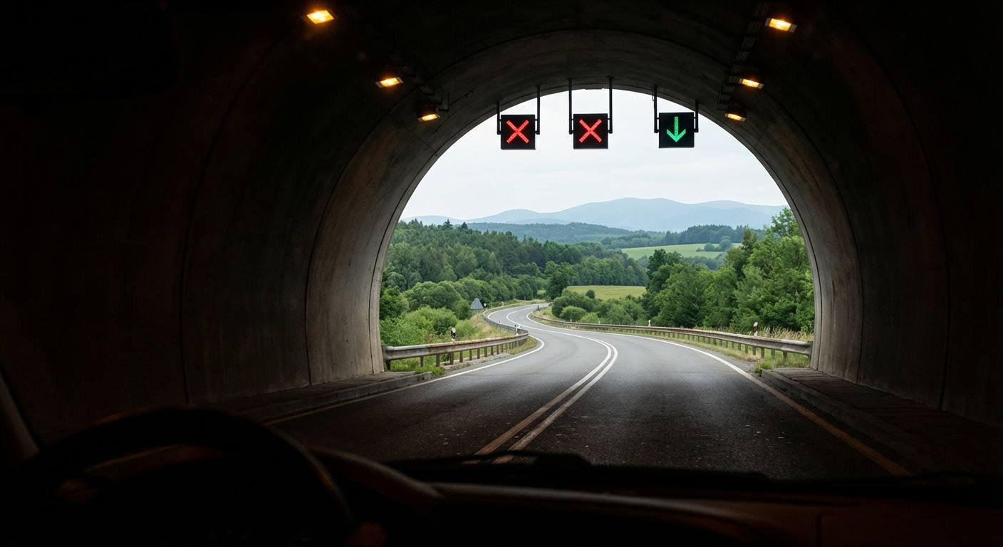 Al conducir a través de un túnel que no cuenta con una iluminación suficiente, el conductor tiene la obligación de llevar encendido el alumbrado de...