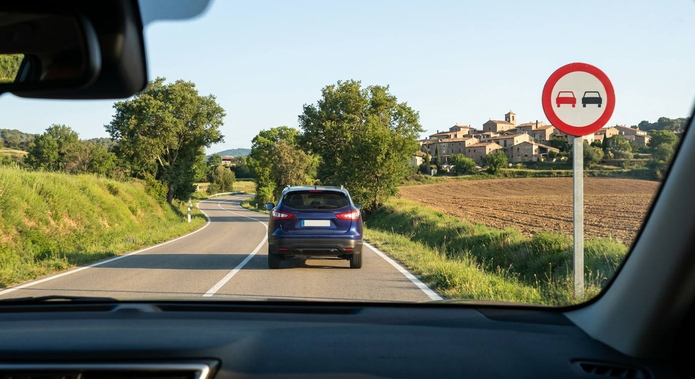 Si conduce un camión de 3,5t de MMA por una carretera convencional con un carril para cada sentido en la que está prohibido realizar adelantamientos, ¿qué distancia de seguridad debe mantener con el vehículo que circula delante?