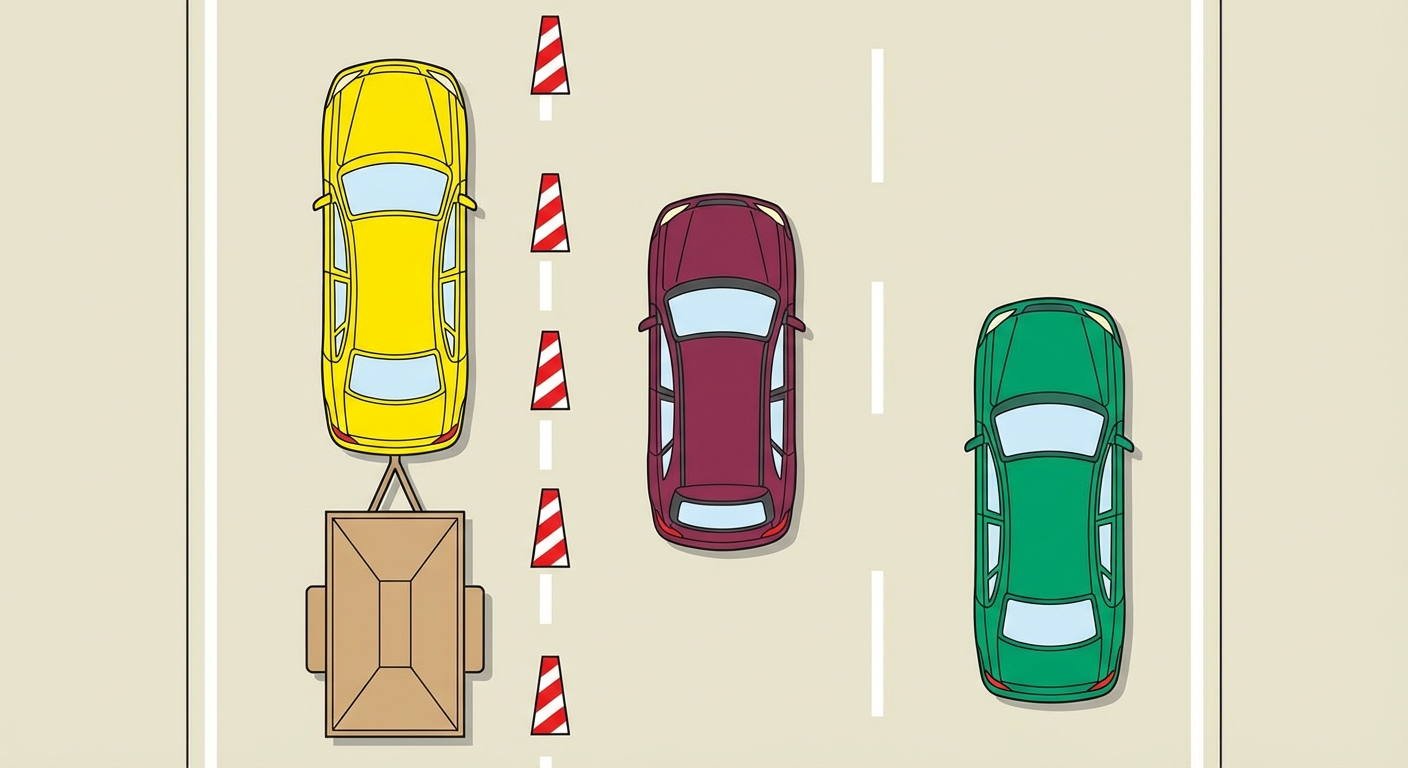 ¿Qué obligaciones tienen los conductores de camiones respecto al uso de las luces cuando circulen por un carril adicional circunstancial?