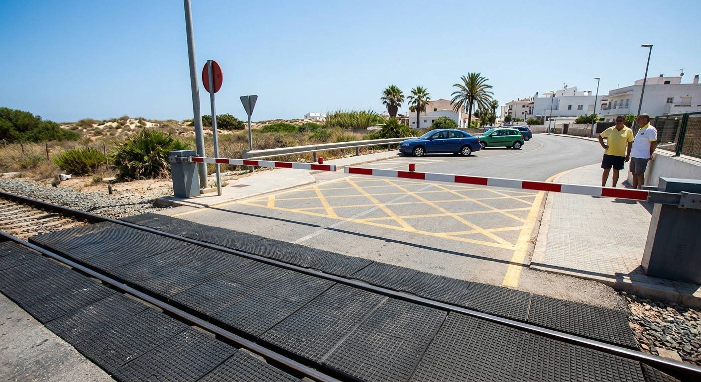 ¿Está autorizado el conductor de un vehículo a realizar un cambio de sentido en un paso a nivel?