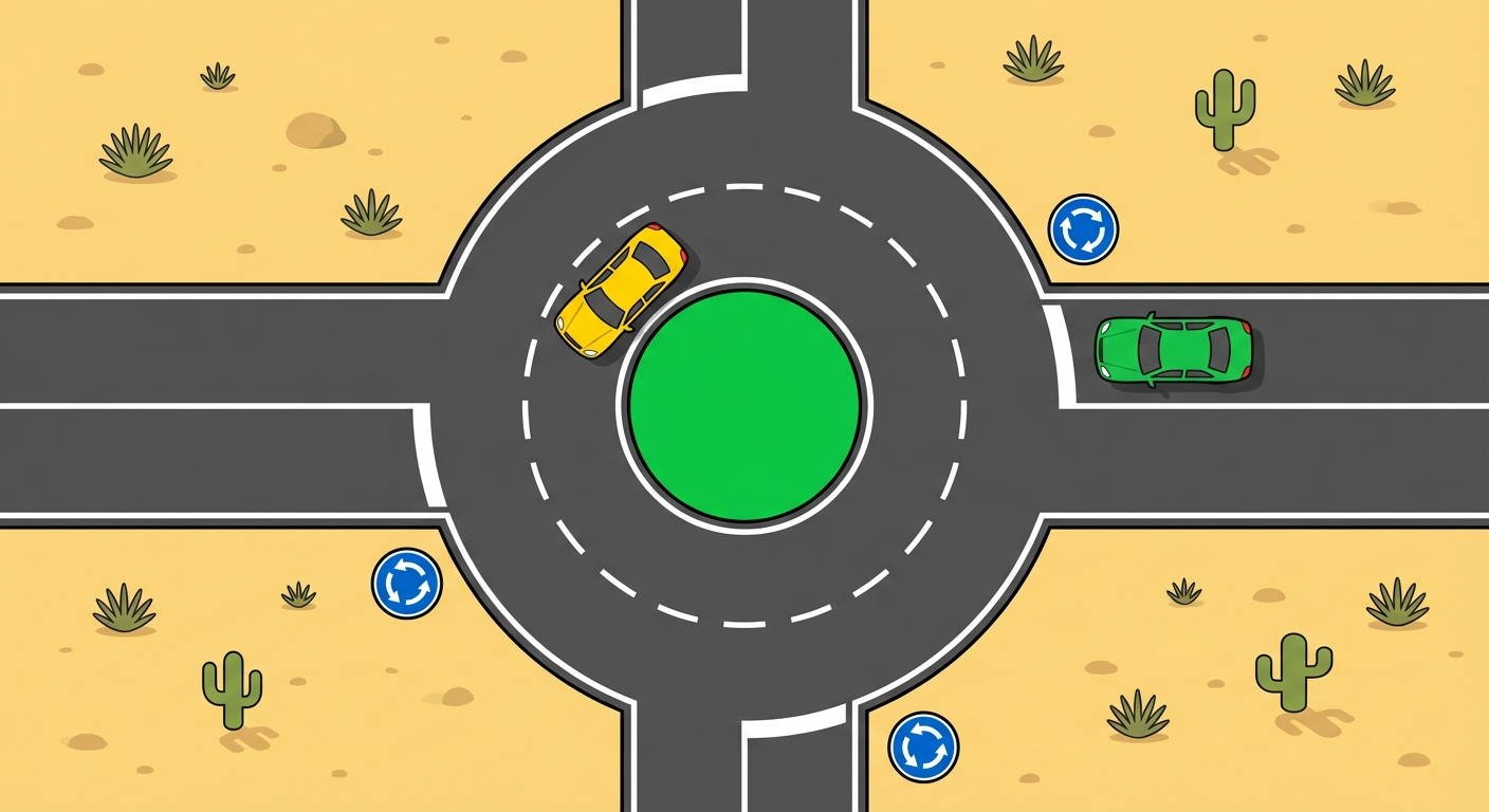 ¿Está obligado a permitir el paso a los vehículos que pretenden incorporarse por su derecha el conductor que ya se encuentra circulando por el interior de una glorieta?