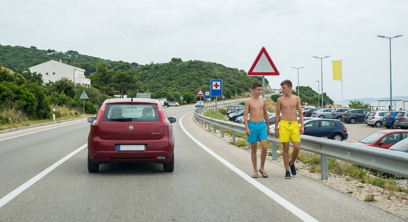 Al realizar una maniobra que obligue a cruzar un arcén por el que se encuentran transitando peatones, ¿existe la obligación de cederles el paso?