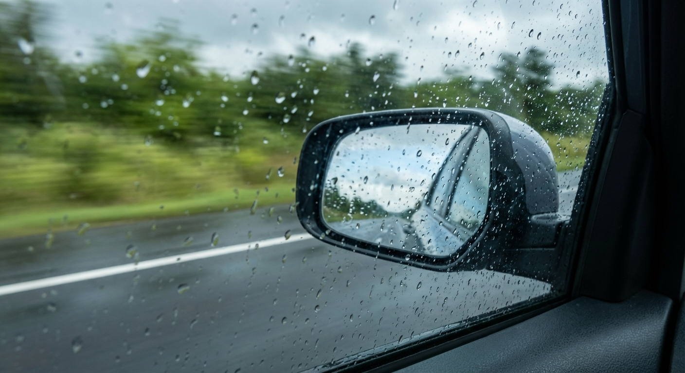 ¿Se permite el uso del alumbrado antiniebla si el conductor circula bajo una lluvia que no tiene carácter intenso?