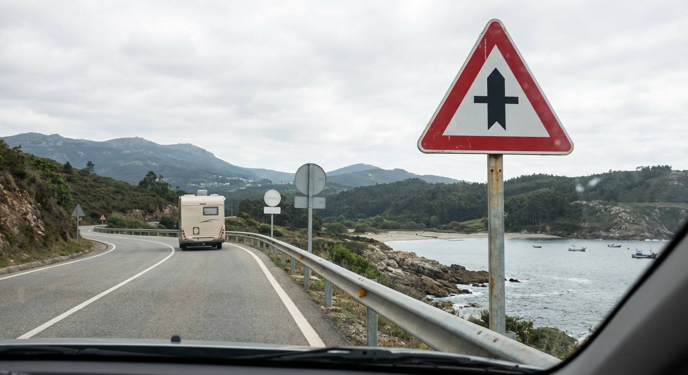 Atendiendo a la señalización que rige en esta intersección, ¿a qué conductores está obligado a ceder la prioridad de paso?