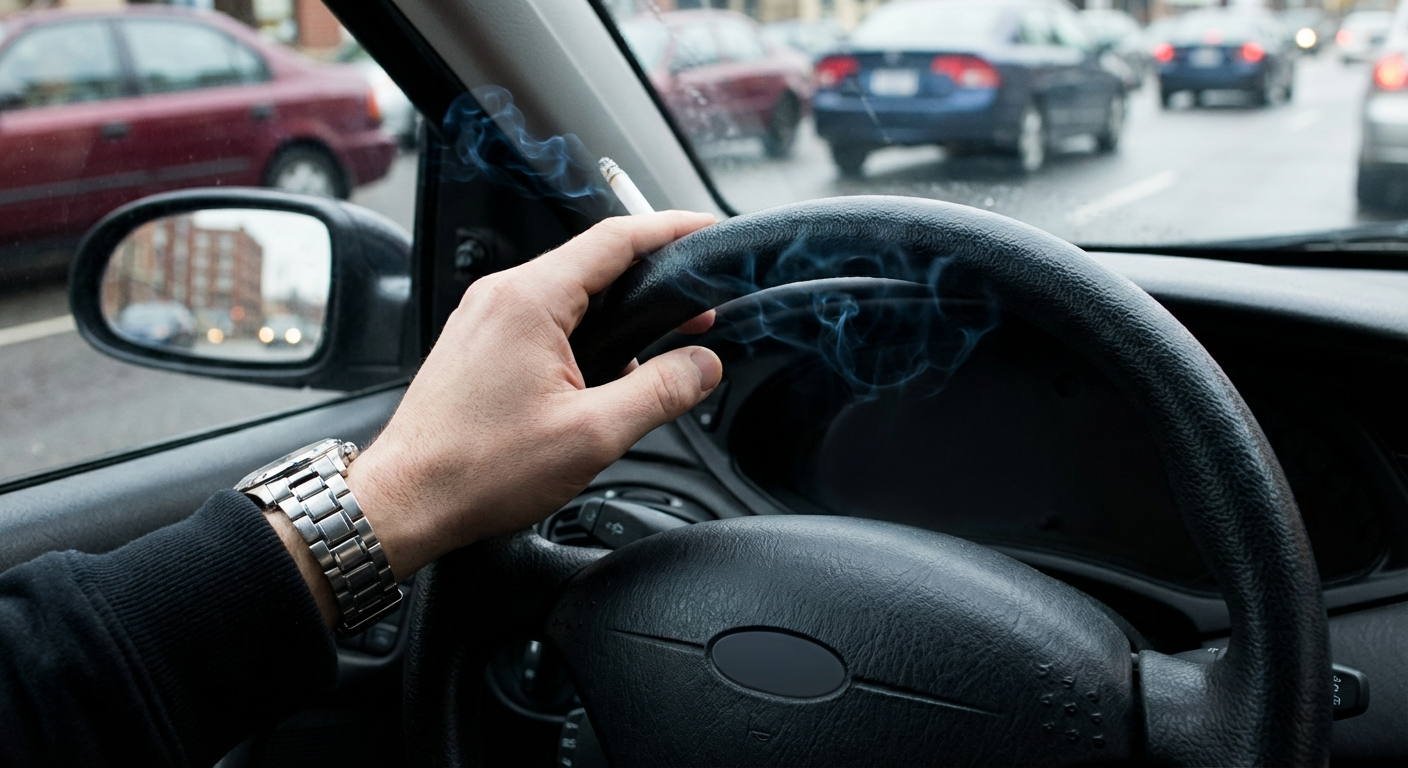 ¿Cómo se debe agarrar el volante?