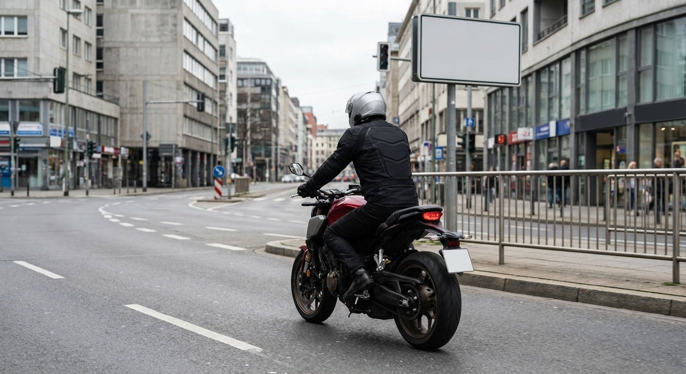 Si conduce una motocicleta, ¿es obligatorio llevar puesto un chaleco reflectante?