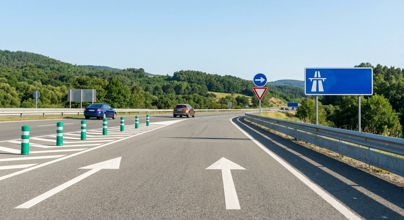 Con el conjunto de vehículos que conduce pretende incorporarse a una autopista por un carril de aceleración. Si avanza más rápido que un turismo que circula por el carril de la autopista al que va a incorporarse, ¿se considera adelantamiento?