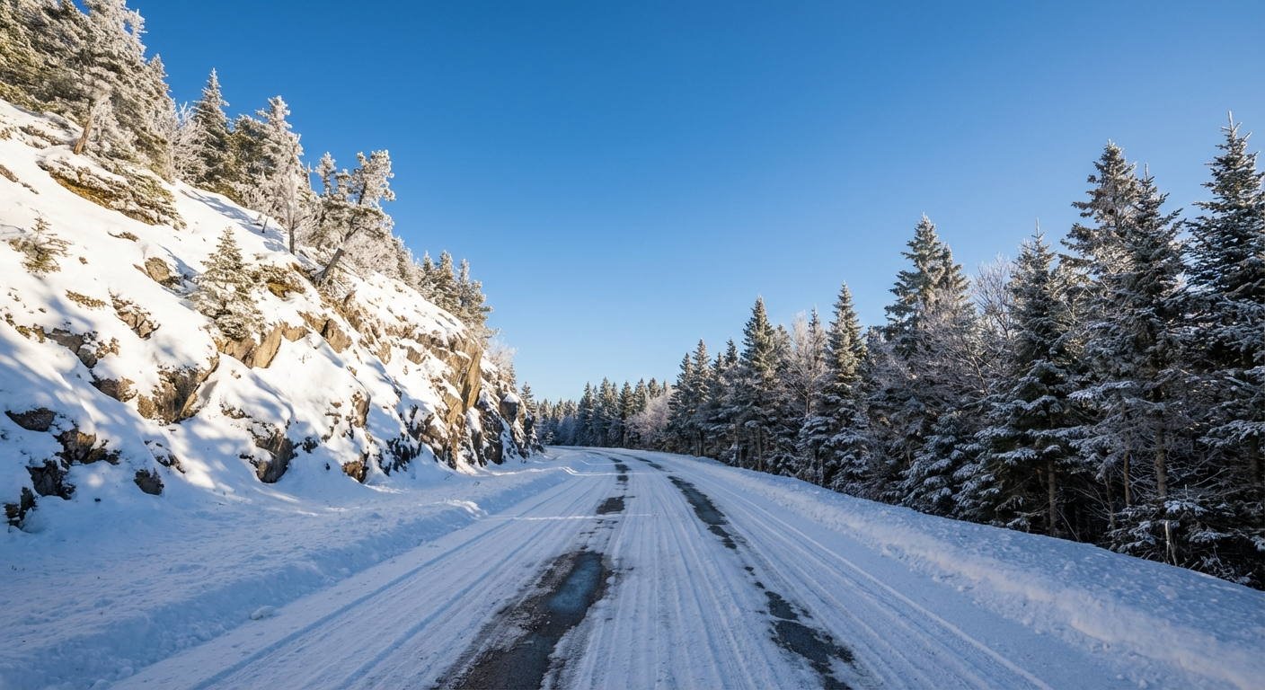 Al conducir por una calzada con presencia de hielo o nieve, ¿de qué forma es recomendable realizar el desplazamiento?