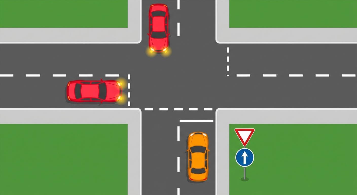 ¿Hacia qué dirección de la marcha es obligatorio dirigirse al llegar a la próxima intersección?
