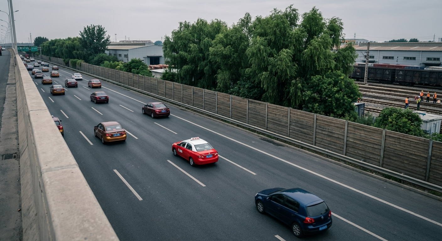 Circulando por una autopista que dispone de tres carriles para cada sentido de la marcha, ¿qué separación frontal obligatoria debe mantener un turismo con el vehículo que le precede?
