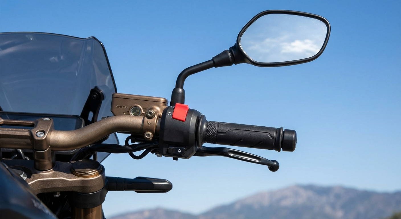 Al observar por los espejos retrovisores de una motocicleta que posean una superficie algo convexa, ¿cómo se perciben los vehículos que circulan por detrás?
