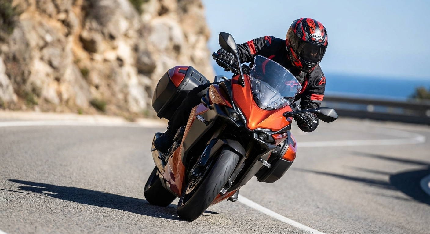 ¿Podría el peso de la motocicleta llegar a influir en el control del vehículo en el momento de realizar el trazado de una curva?