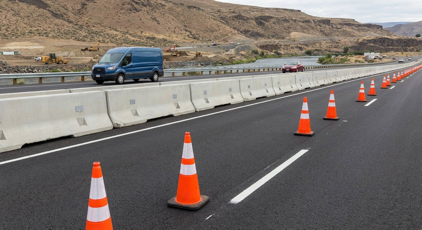 Si circula por una vía de dos carriles para cada sentido y el carril izquierdo se ha habilitado para el tráfico en sentido contrario al habitual, ¿está permitida la entrada a dicho carril?
