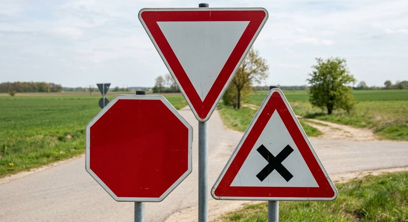 Al llegar a una intersección, ¿ante qué señalización resulta obligatorio realizar siempre una detención completa?