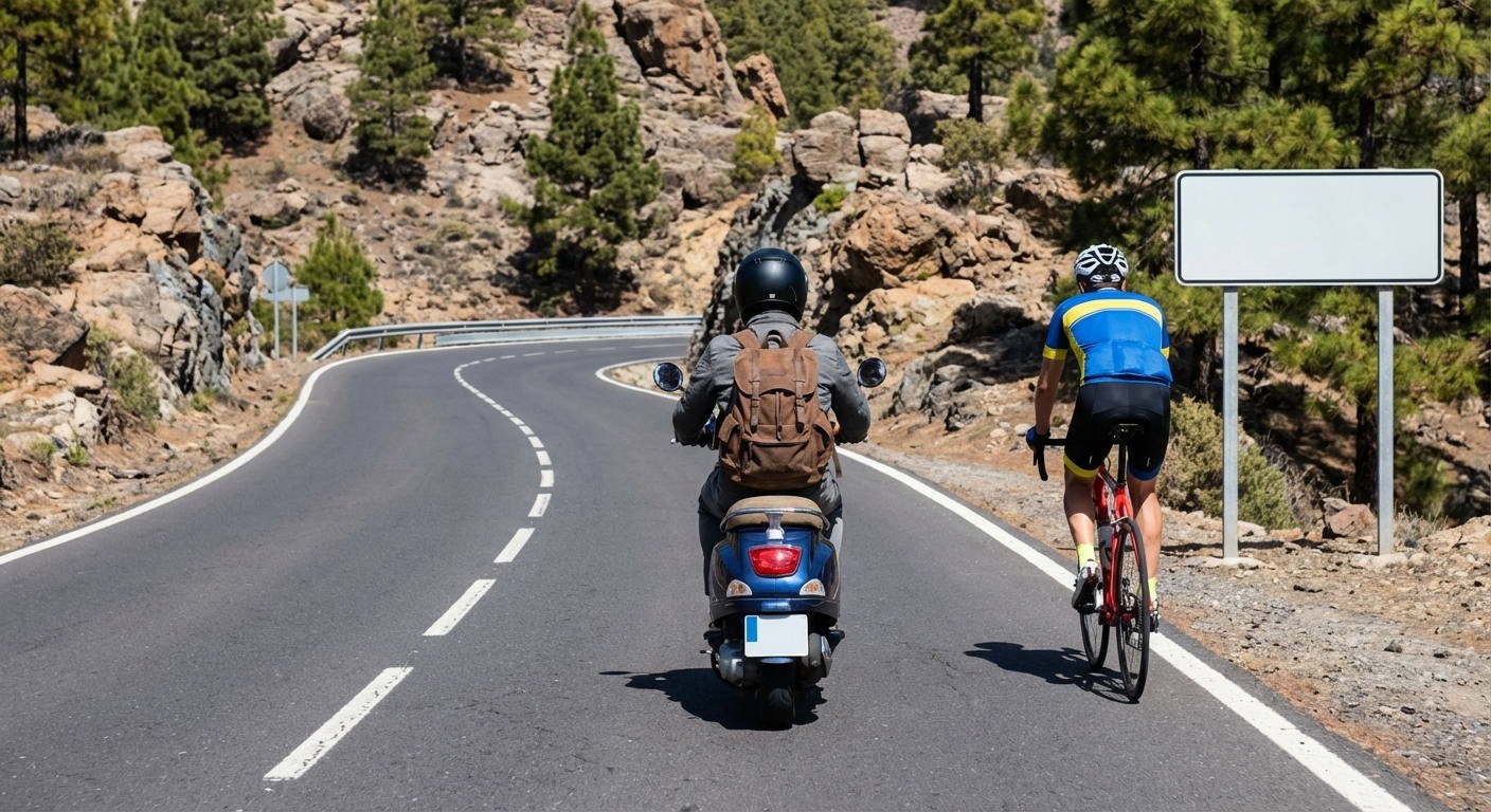 Al circular por una vía, ¿cuál es la velocidad máxima que tiene prohibido superar el conductor de un ciclomotor?