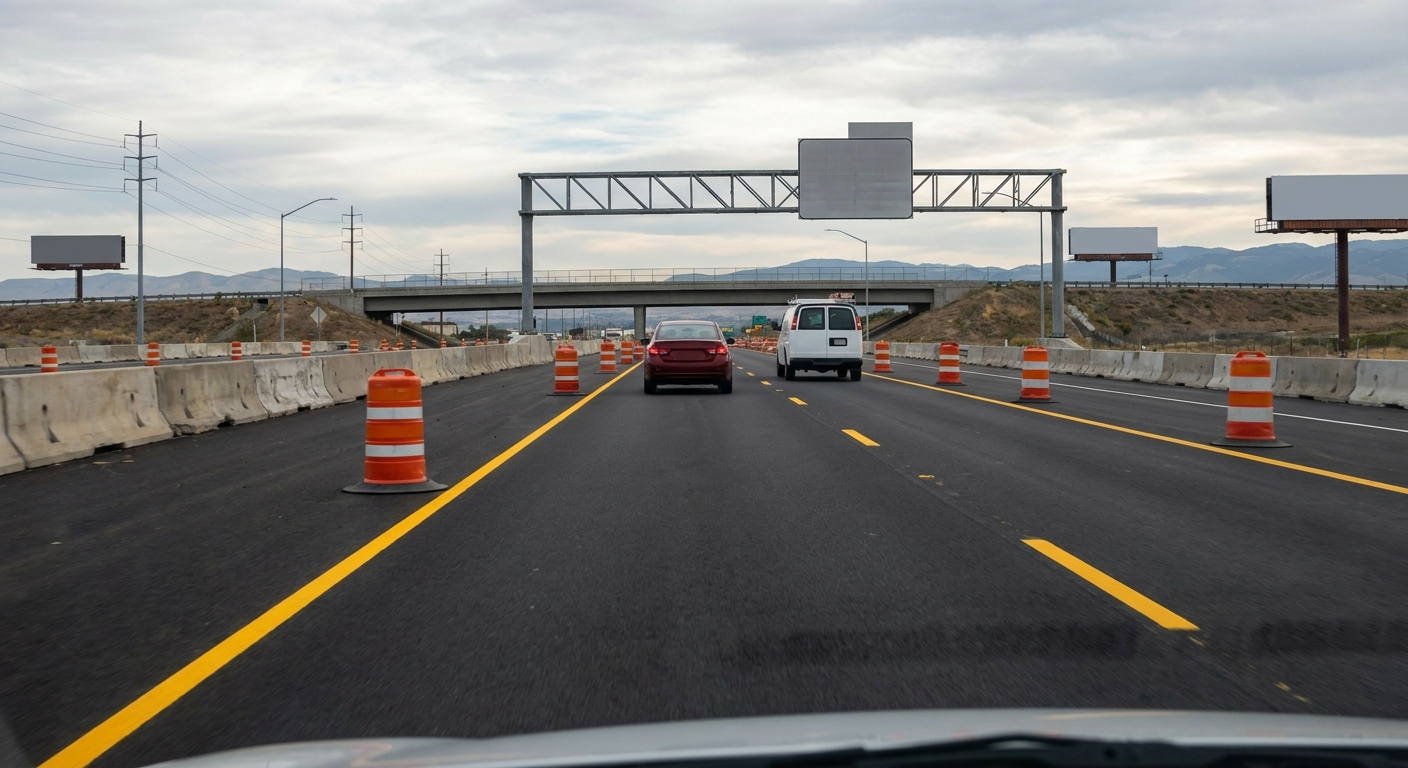 En el caso de que se habilite un carril para circular en sentido contrario al habitual con motivo de la realización de obras en la vía, ¿está permitida la circulación de un autobús por dicho carril?