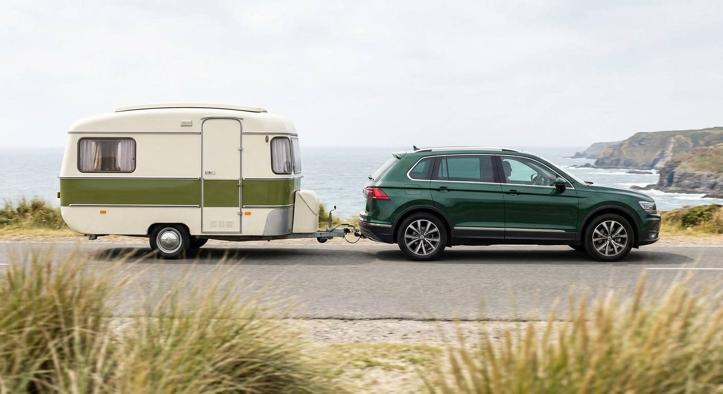 ¿Cuándo puede influir el viento con mayor peligrosidad en la conducción de un turismo que remolca una caravana?
