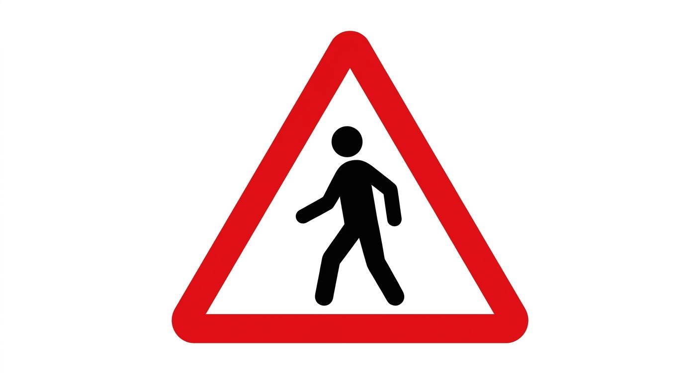 ¿Cuál debe ser la conducta del conductor al aproximarse a un tramo de la vía donde se encuentre situada esta señalización de advertencia de peligro?