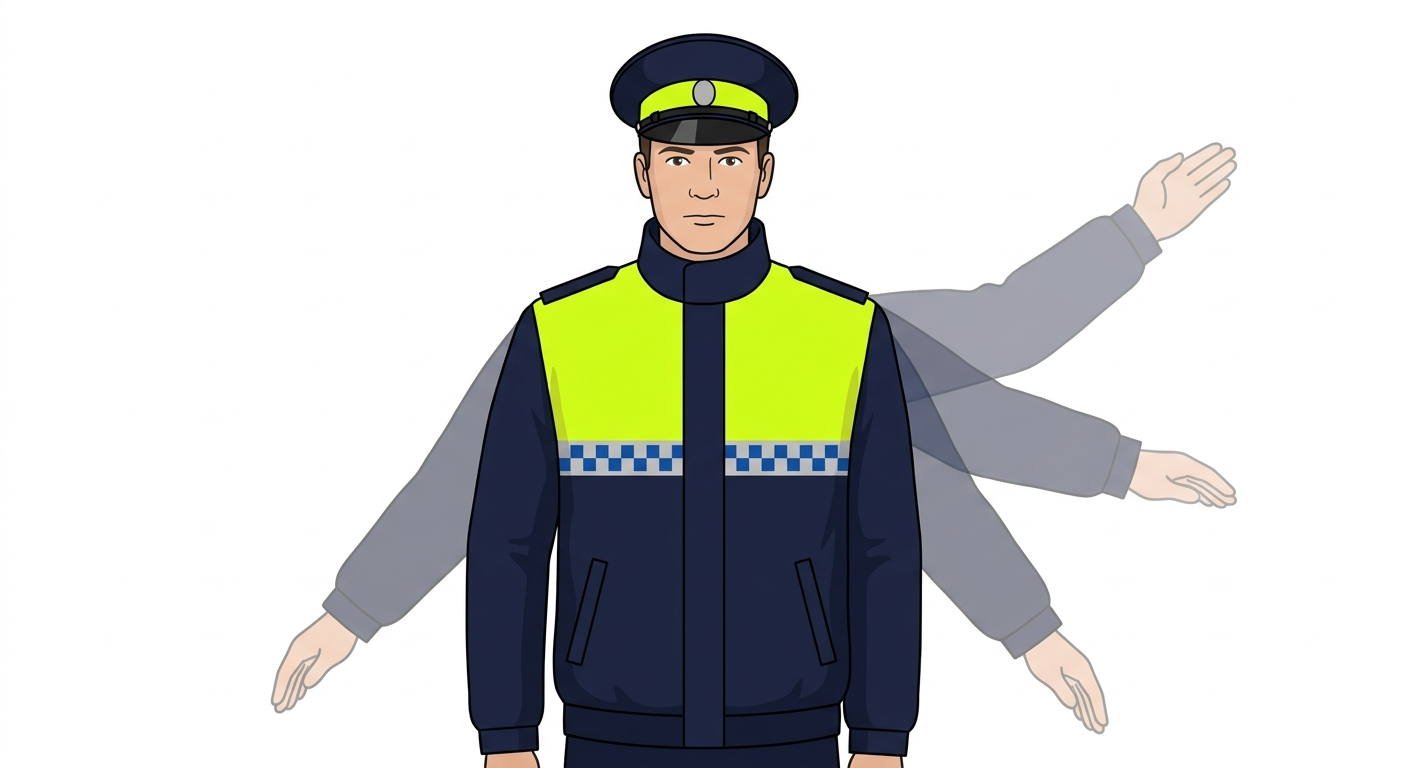 ¿Qué obligación tienen los conductores que se aproximan por el lado donde un agente de tráfico realiza movimientos alternativos de brazo de arriba hacia abajo?